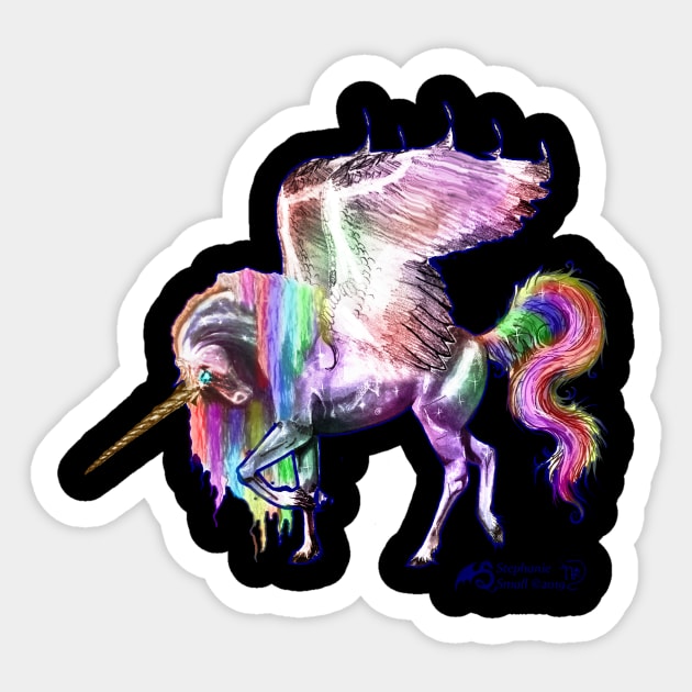 horse pony equine pegacorn pegasus Sticker by pegacorna